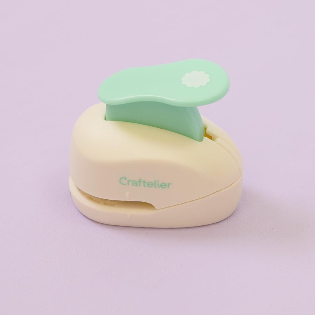 Craftelier - 3/8 Inch Circle Scallop Punch with Lever Press | Shape Hole Puncher for Paper Crafts | Scalloped Hole Punch to Create Scrapbooks, DIY Cards & Journals