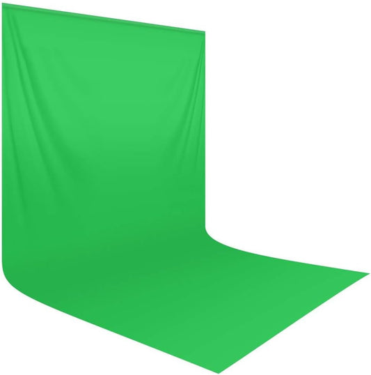 HEMMOTOP Green Screen Backdrop, 10 x 20 ft Large Chromakey Greenscreen Background Cloth for Live Streaming, Photography, Zoom, Camera Interview (Only Backdrop Without Stand)