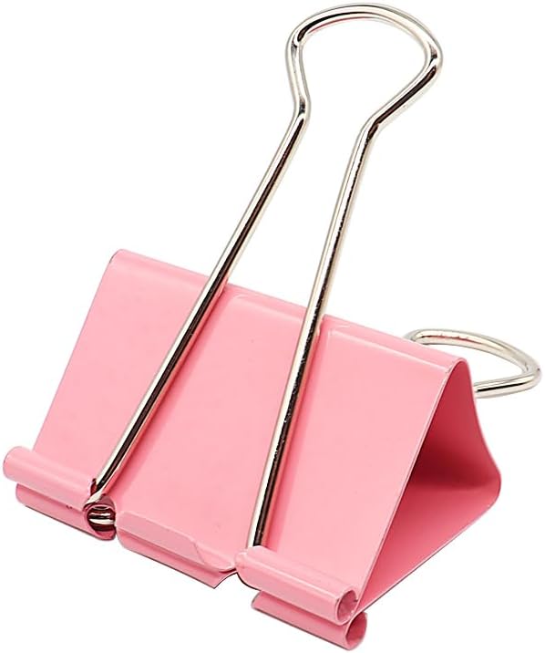 Extra Large Binder Clips, 2 Inch / 51mm, Big Paper Clamps for Office and School Supplies (Pink)