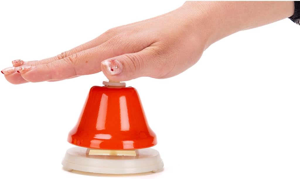 Desk Bells for Kids - 8 Note Colorful Metal Handbells Set with Handle - Educational Teaching and Learning Instruments - Musical Toys for Toddlers Children