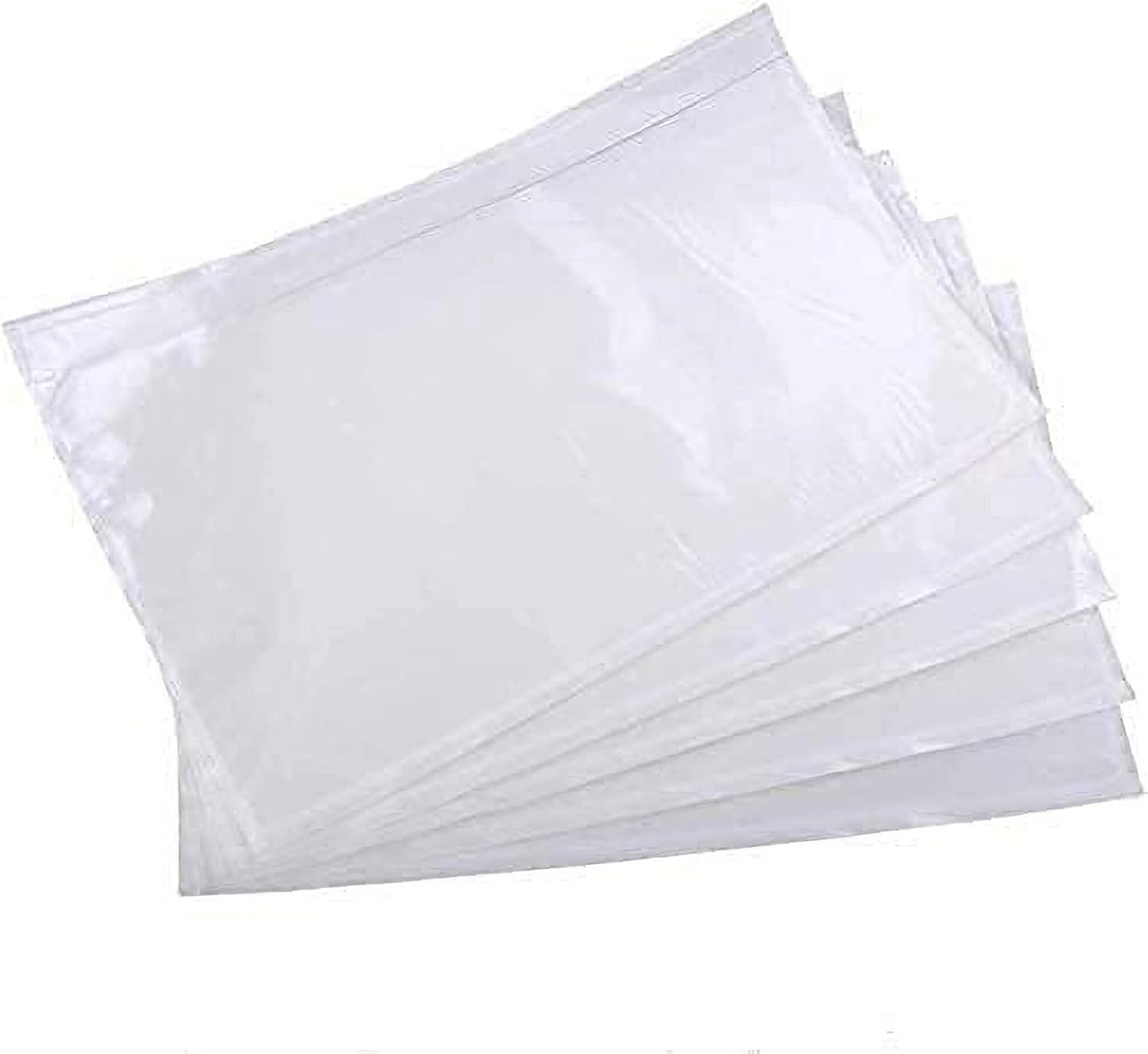 RyhamPaper Packing List Envelopes, Clear 7.5" x 5.5" Self Adhesive Shipping Labels Envelope Pouches (100 PCS)