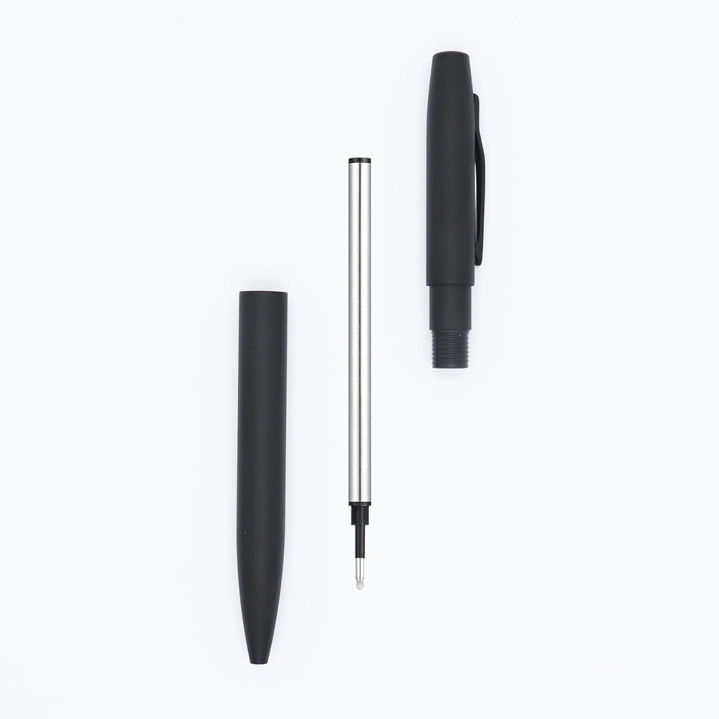 DunBong Rollerball Pen Refills, Roller Ball Fine Point 0.5mm, Red Ink Refill Pack of 5 - Replaceable Ballpoint Pen Refills Medium Point (Navy Blue)