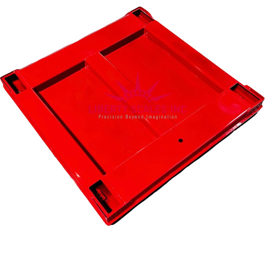 Liberty LS-800-4X5 NTEP Certified (Legal for Trade) Industrial Floor Scale | 48" x 60" | Capacity of 10,000 lbs x 2 lb + Red