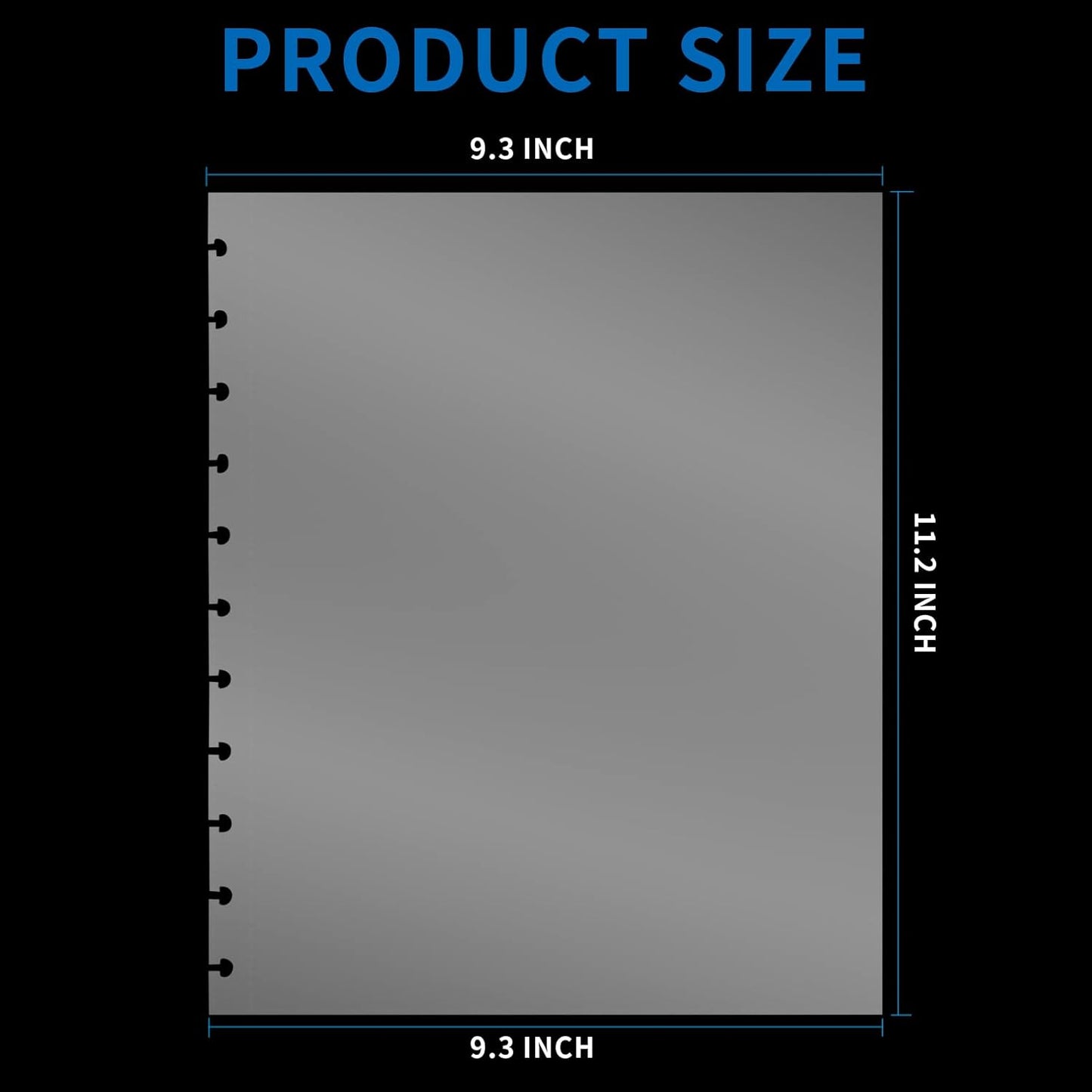 50 Piece Clear Sheet Protectors Page Protectors 8.5 x 11 Clear Binder Sheet Protectors Discbound Sheet Protectors for Discbound Holds Letter Size Discbound Binding Cover