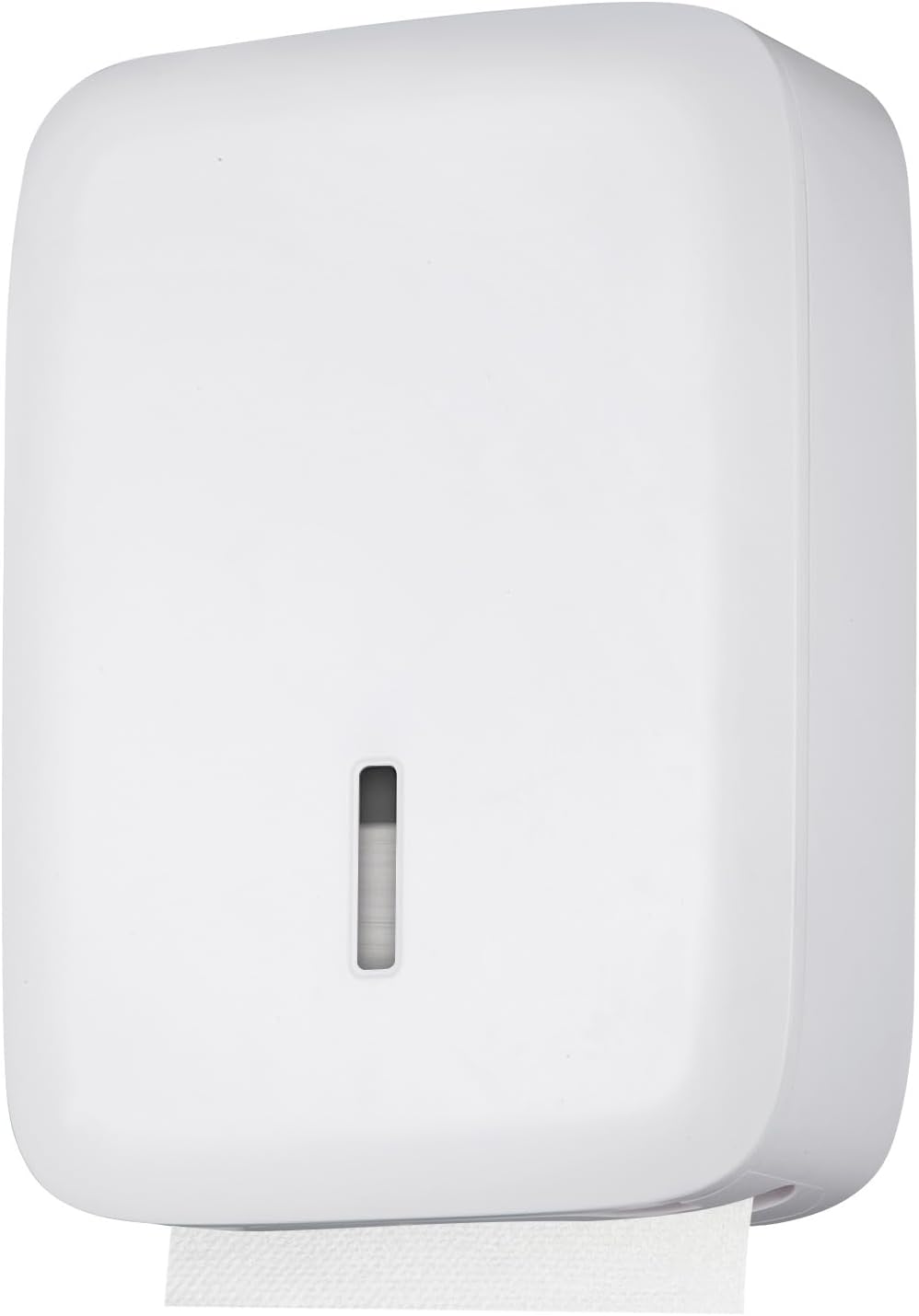 Commercial Paper Towel Dispenser Wall Mount with Lock – Fits 400+ Multifold/Trifold/Z-Fold/C-Fold Towels – Large Paper Towel Holder for Bathroom, Kitchen, Office, Home or Business (White)