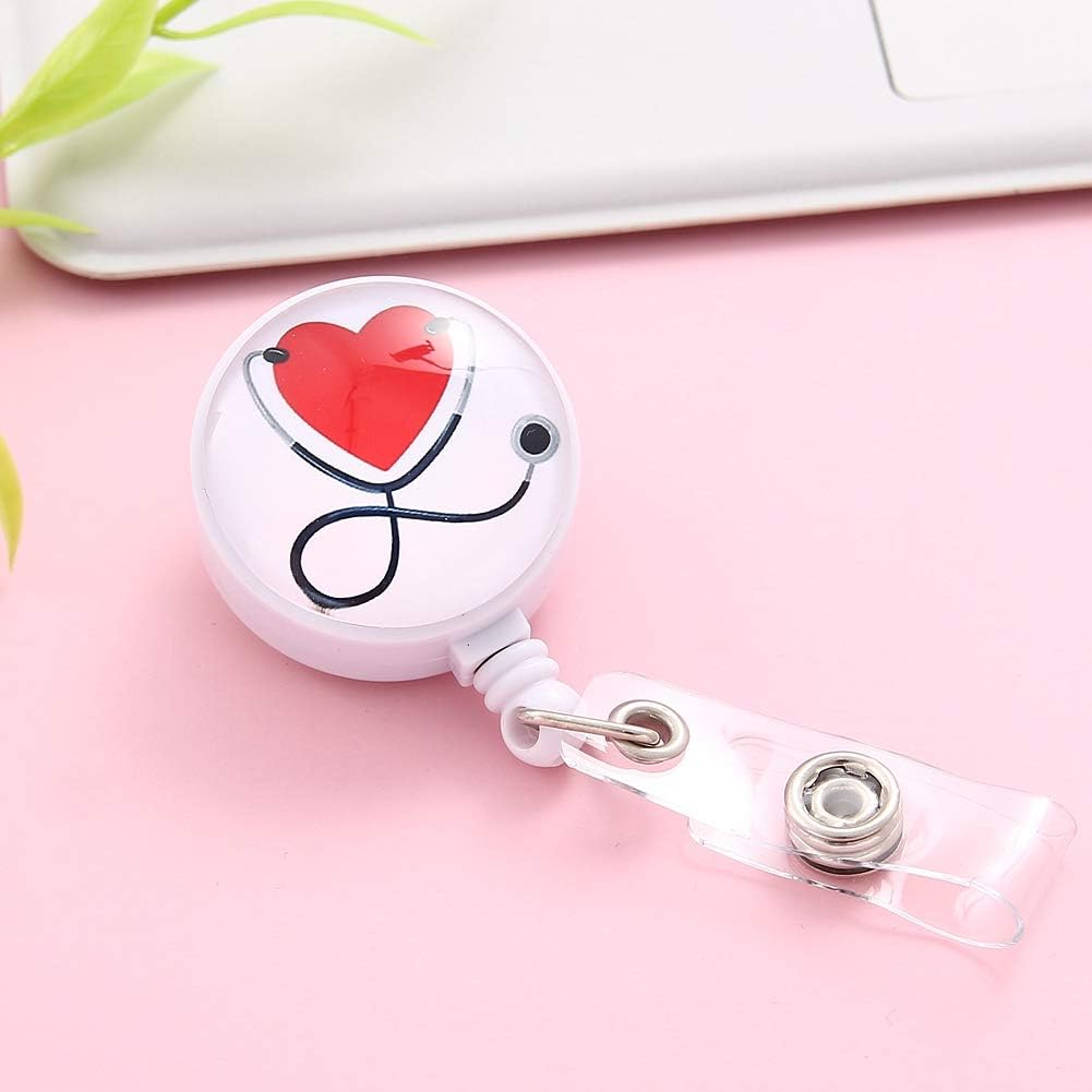18pcs Nurse Retractable Badge Reel,Badge Holder with Alligator Clip,Nurse Badge Clip for ID Card Holders (YYDHK)