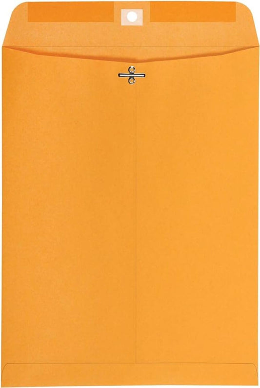Catalog Envelopes (Open End), Brown Kraft, 28 Pound. 500 Per Pack. (Clasp, 12"x15.5)
