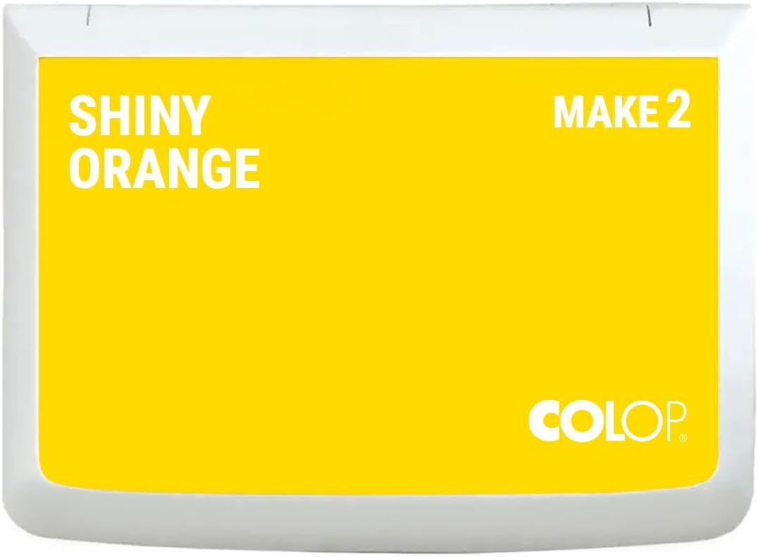COLOP Make Series, Ink Stamp Pads, with Non-Toxic Premium Ink, Water-Based Acid-Free (Sunny Yellow- Medium)