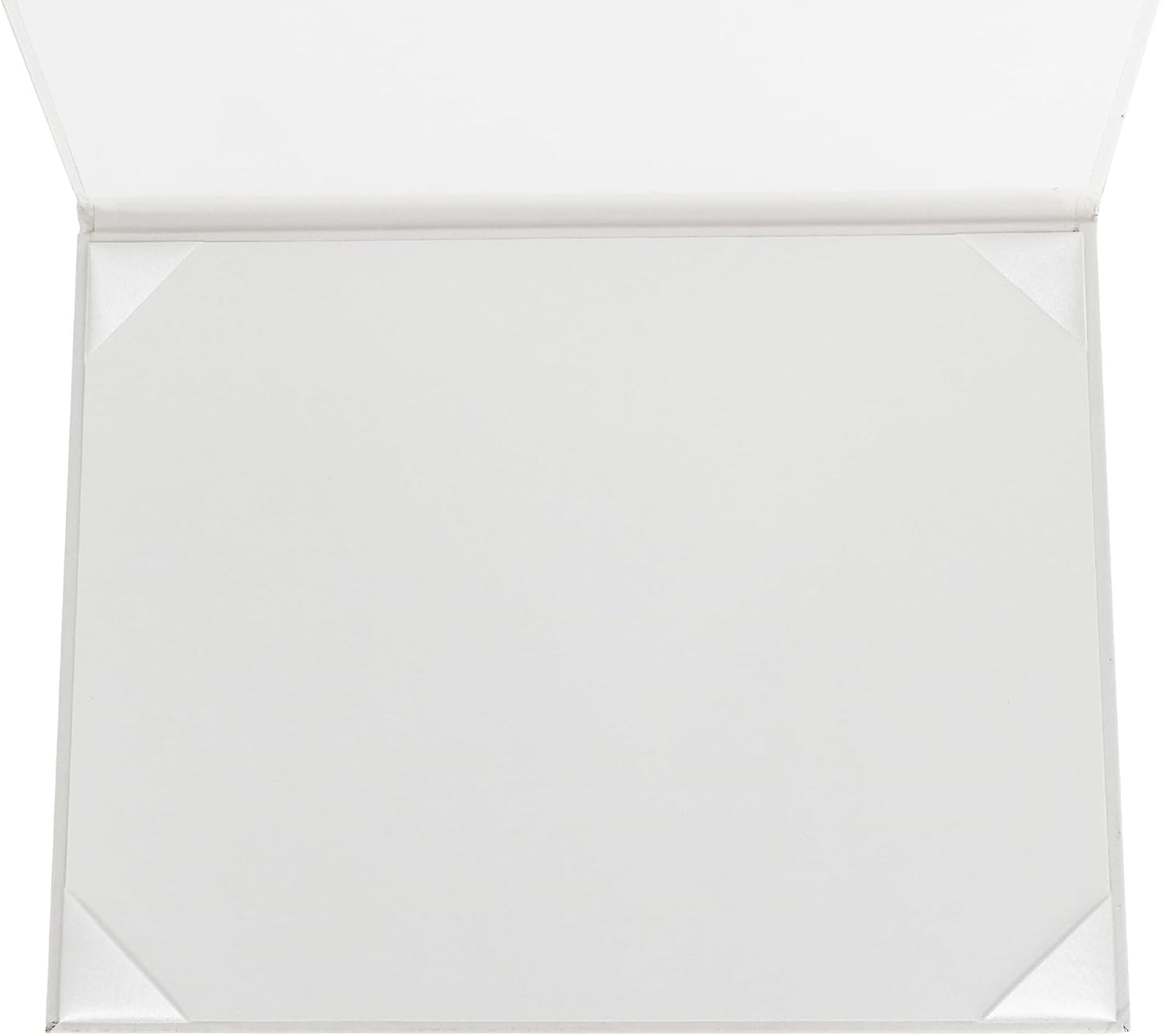 GraduationMall 8.5"x11" Smooth Padded Diploma Cover Certificate Holder White,12-Packs