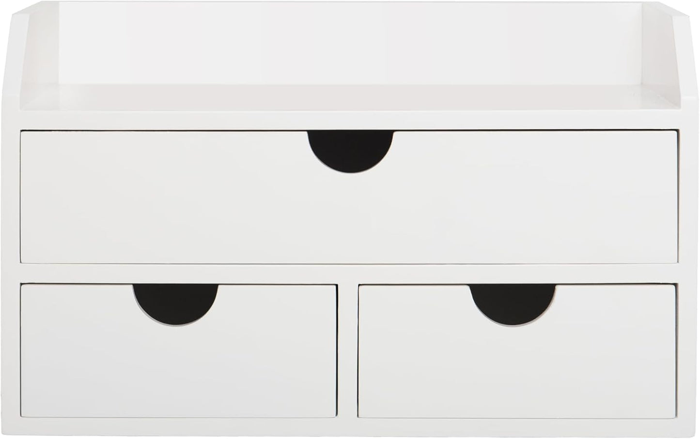 ZGZD Elegant Wooden Desk Organizer with 3 Drawers – Premium Tabletop Office Supplies Storage for Home & Office – Stylish, Space-Saving, Multi-Functional Desk Accessories