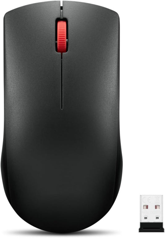 Lenovo Wireless Mouse (WL150) - 2.4G Nano USB-A Ambidextrous Ergonomic Mouse – 3-Million Clicks, 1,000 DPI – Portable Compact Cordless Design - Computer & Laptop Accessories