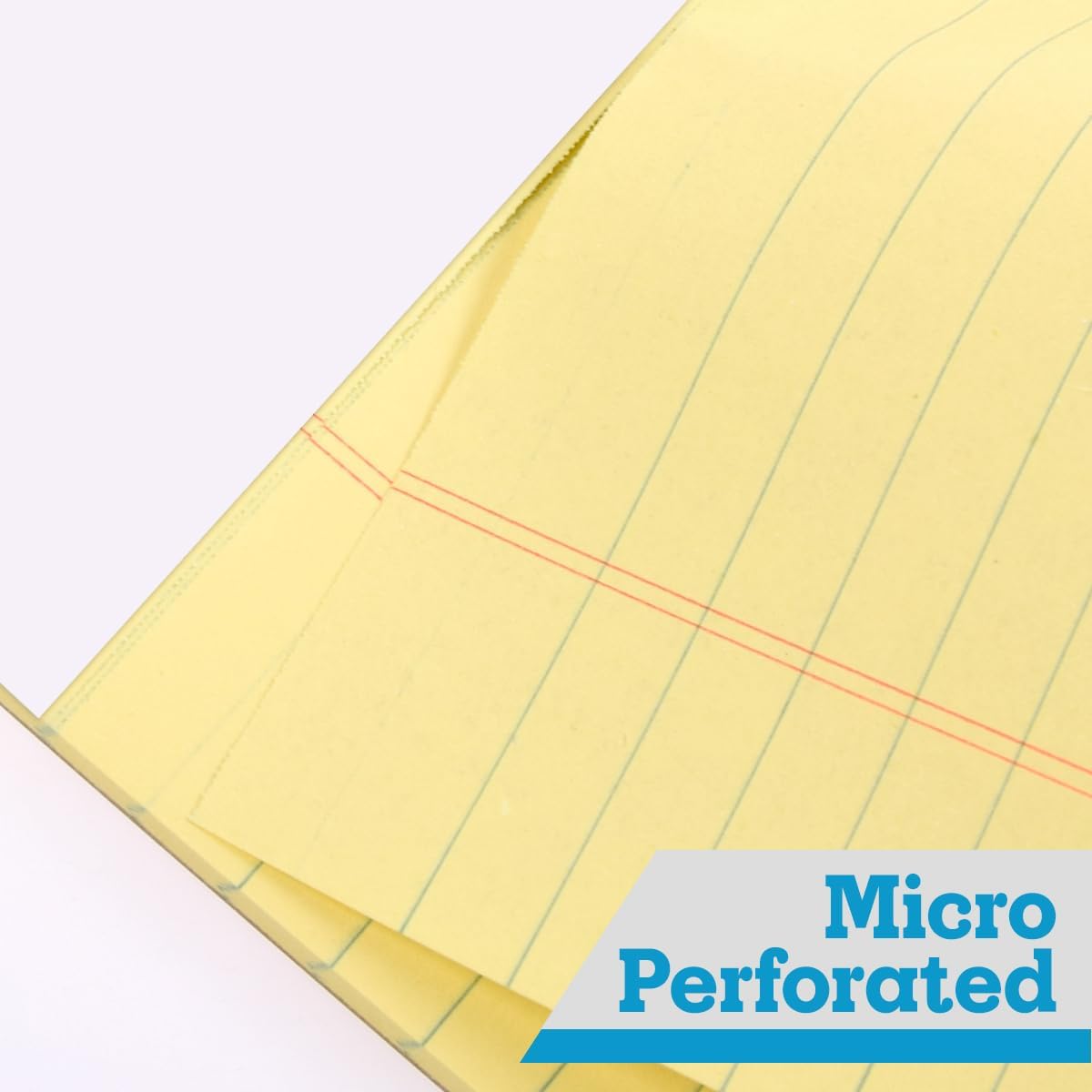 KAISA Legal Pads 5x8 inch Small Writing Pads Narrow Ruled Notepads School Office Home Note Pads, Canary 50 Sheets 12 Pads, WT-SCY50C