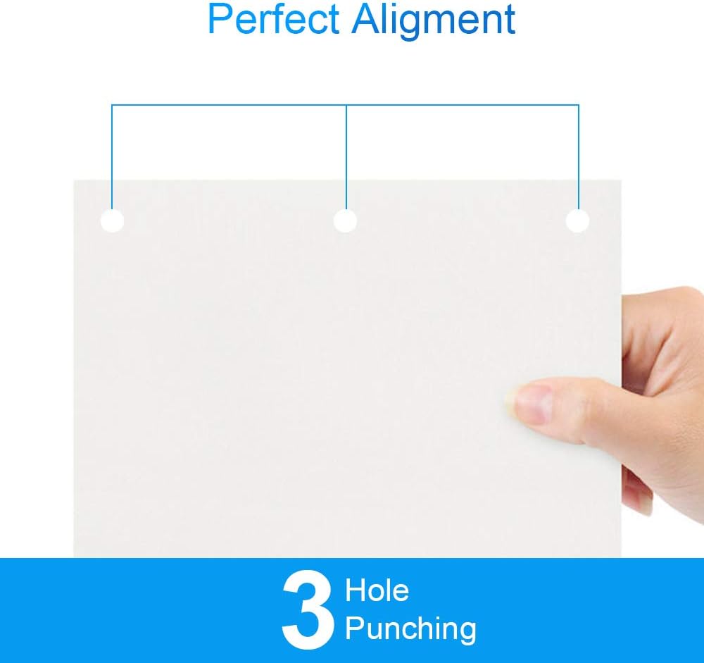 Electric 3 Hole Paper Punch, VEYETTE Heavy Duty Commercial Hole Puncher with Adapter for Office School Studio, 30 Sheet Capacity,Color Gray