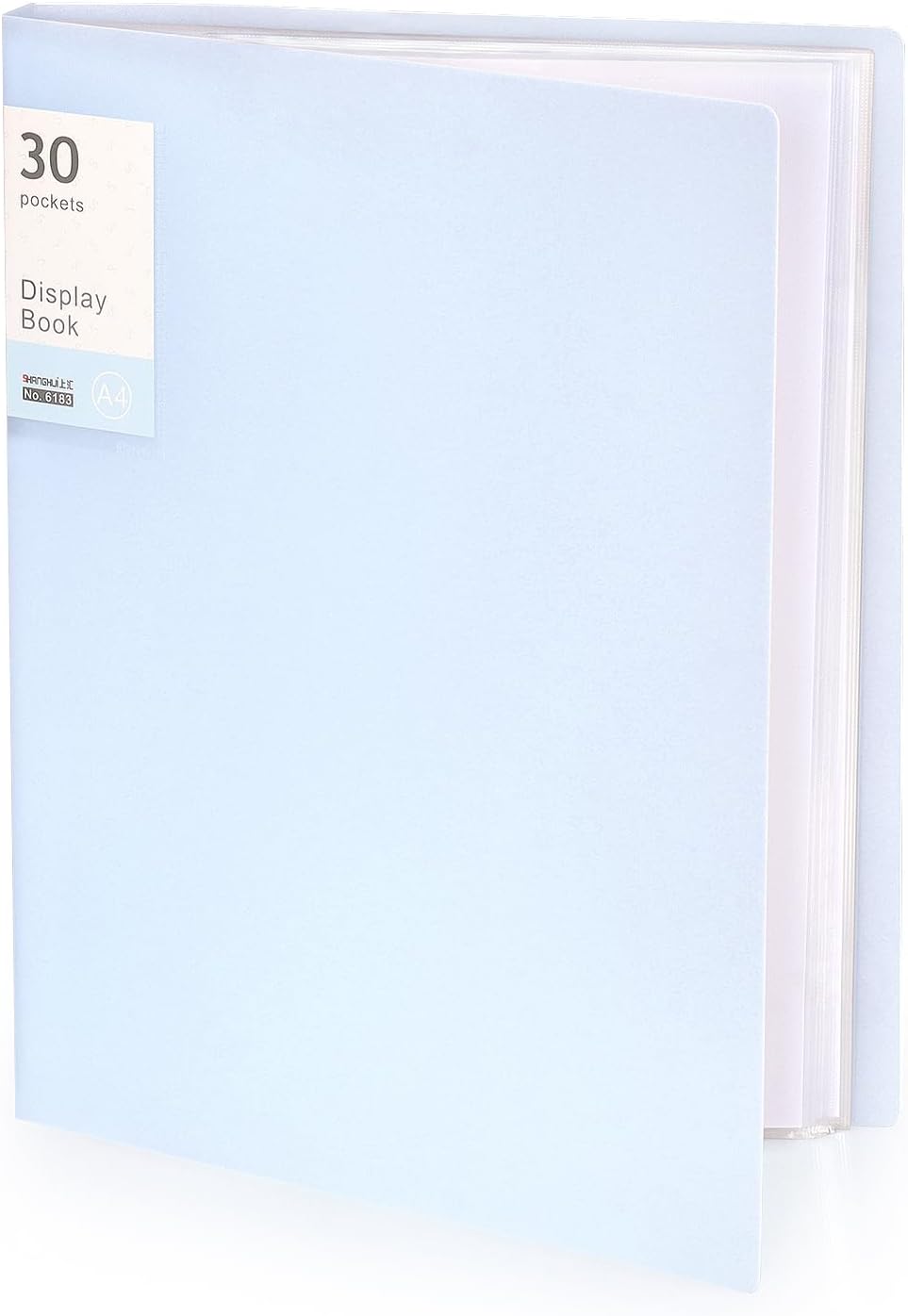 Tamaki Portfolio Binder with Plastic Sleeves, Pocket Portfolio Folder with Clear Sheet Protectors, Display 60 Pages Book, Presentation Book for Artwork, Document Organizer, 1 Pack (Blue)