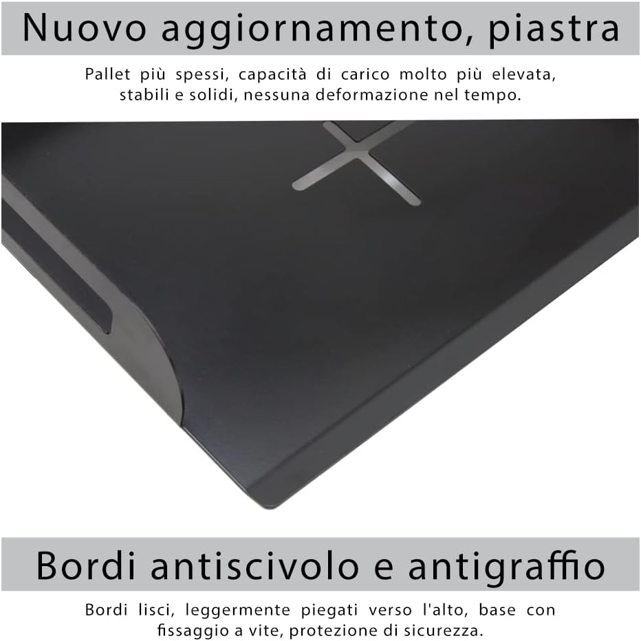 Drsn Universal Ceiling Projector Tray, Black, 13.8 in x 8.7 in, Holds 20 lbs