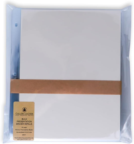 Gallery Leather Bulk Presentation Pages (50 Sheets) - 8.5" x 11"