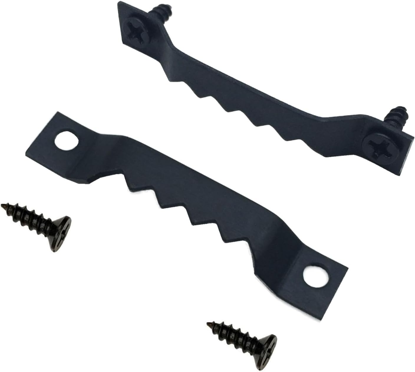 100 Pack Small Sawtooth Picture Hangers Steel Picture Hangers Picture Frames Hangers with Screws Picture Hang Solutions, for Hanging Clock Paintings Artwork Picture Frame Hook Photos (Black)