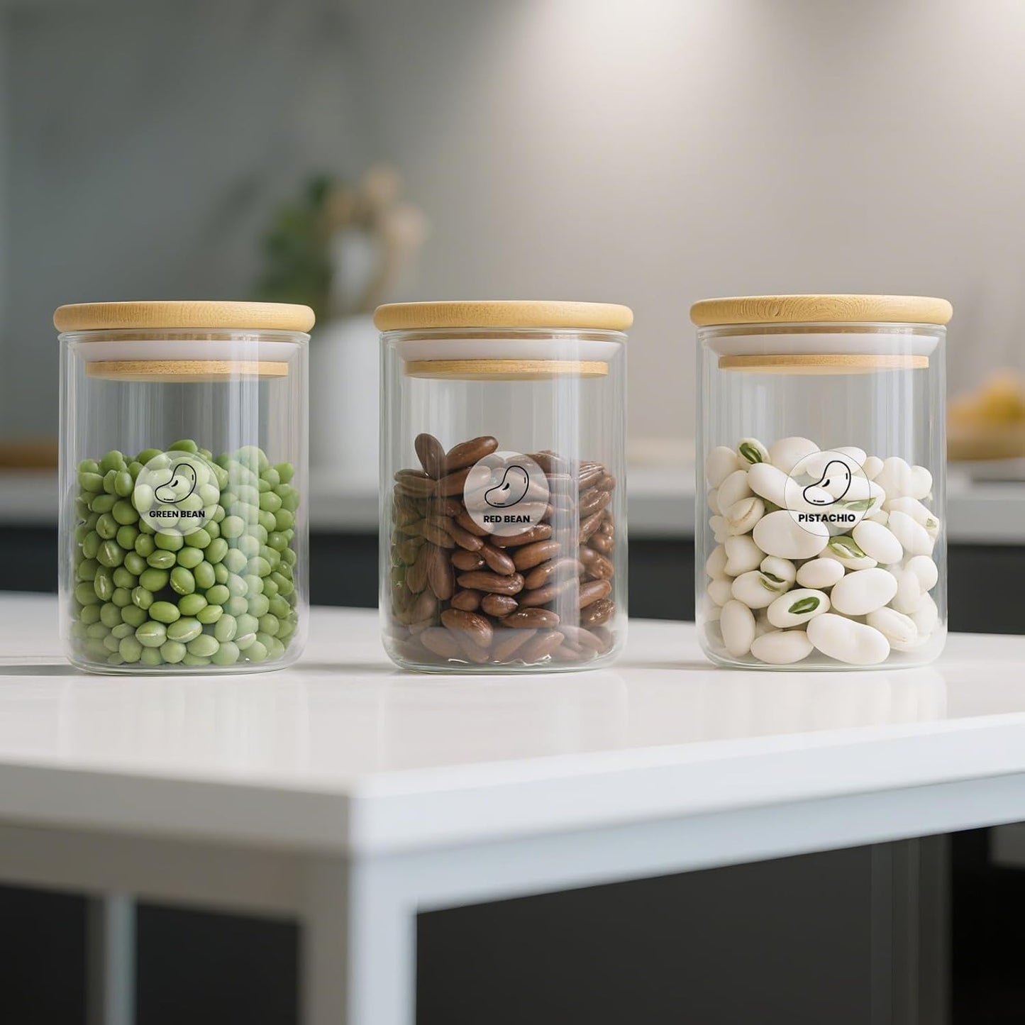 Clear Thermal Labels Round Vinyl 1 Inch Transparent Direct Printer Stickers Label Circle Self Adhesive Waterproof Decals Roll for Home Office Business QR Code Seal DIY Logo 500 PCS