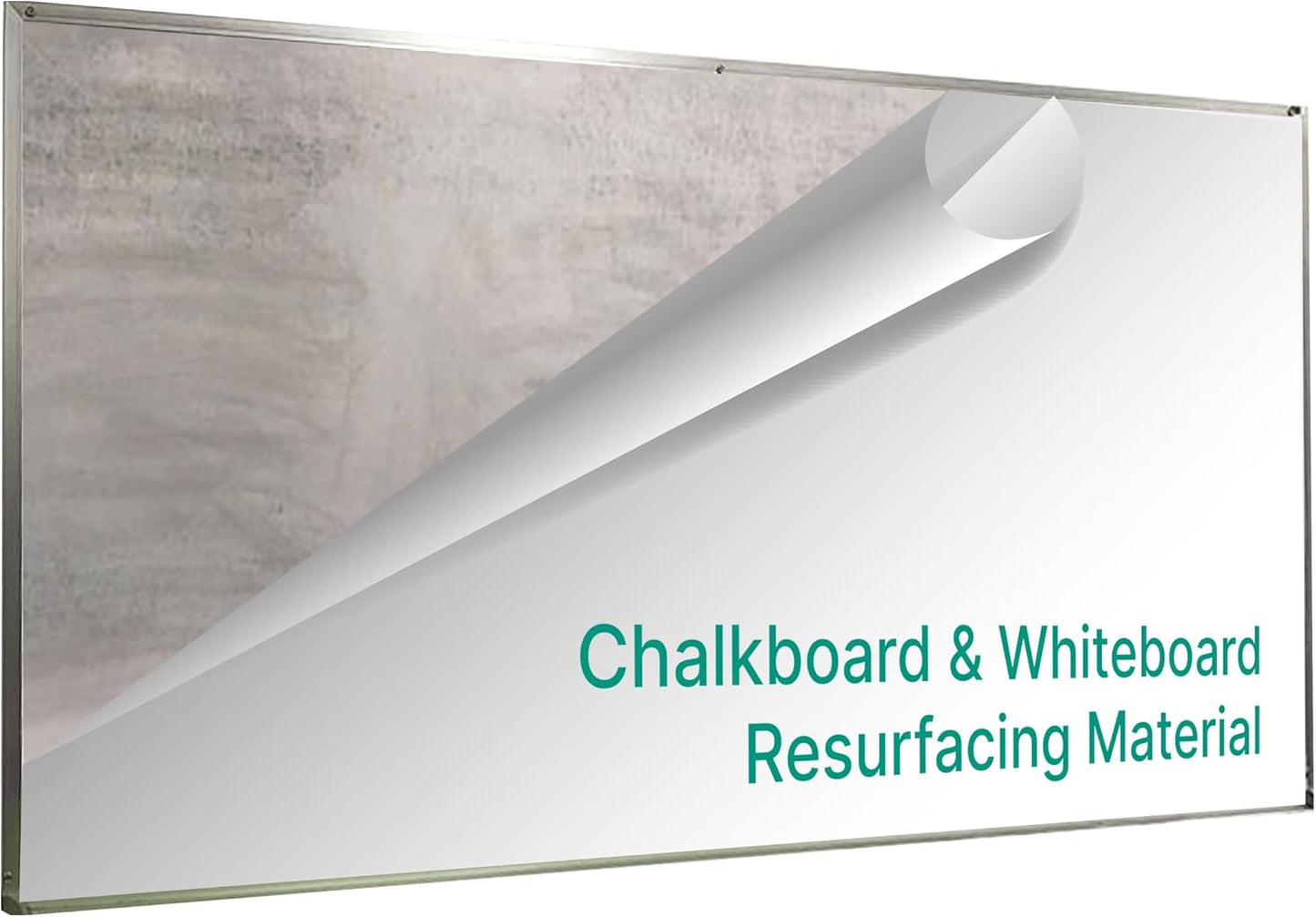 Everase Dry Erase Whiteboard Resurfacing Film Roll (21 ft x 50") – Peel & Stick, Converts Chalkboards & Stained Whiteboards, Durable, Scratch/Stain-Resistant, Eco-Friendly, Refinish in 30 Mins.