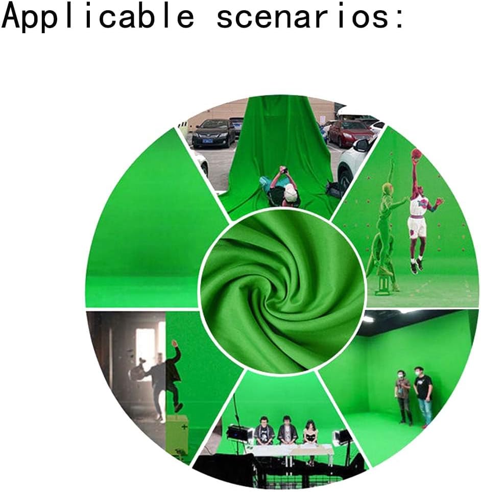 Green Backdrop Background Fabric Backdrop for Shoot Portraits Party Video Studio 6X9ft