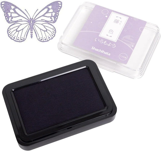 IROMOYO Stamp PAD, Traditional Japanese Ink Colour, Oil-Based Ink pad - Pale Violet