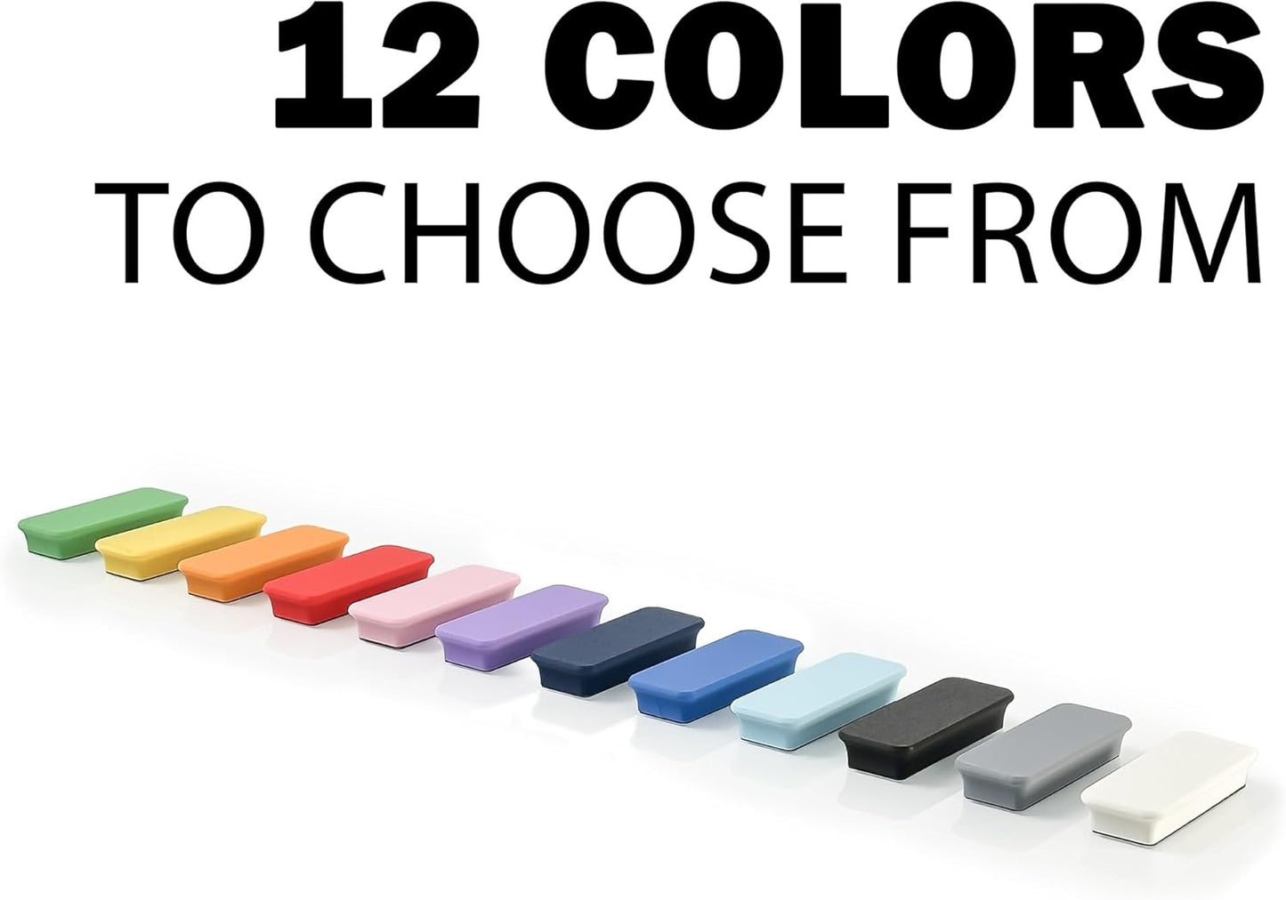 Glassboard Studio Mega Magnets - Neodymium - Heavy Duty, Colorful, Ergonomic, Ideal for Crafting, Quilting, and as Magnetic Knife Holders (12, Navy Blue Bar)