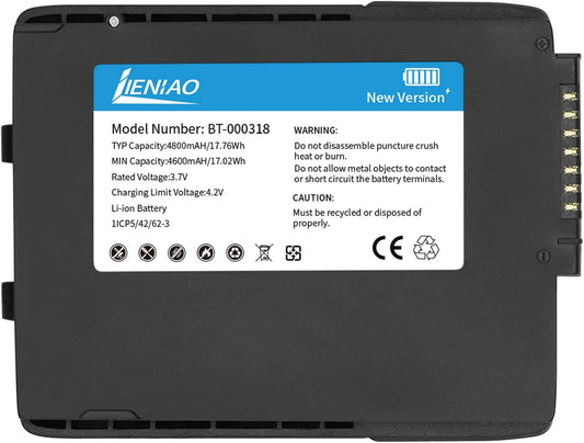 for Zebra Scanner Battery TC77 BT-000318 [New Version 4800mAh] for Zebra TC77 Battery TC70 TC70x TC72 TC75 TC75x TC700H TC700K TC77HL TC720L Barcode Scanner BT-000318-01 (1)