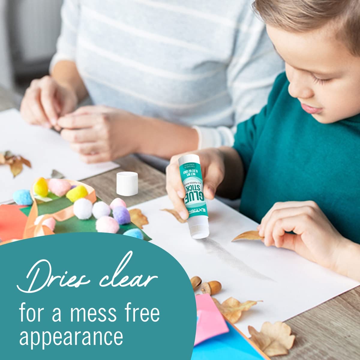 Glue Sticks Bulk Classroom, White Glue Sticks for Kids 36 Count, 0.75 Ounce, Washable All Purpose, for Kids, School and Home