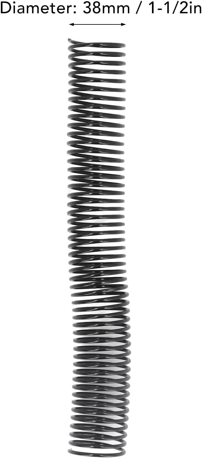 18 Pcs Plastic Spiral Binding Coil, 4:1 Pitch, 38mm Diameter, Reusable, Up to 310 Sheets High Capacity Binding Coil, for A4 Paper, Documents, Business