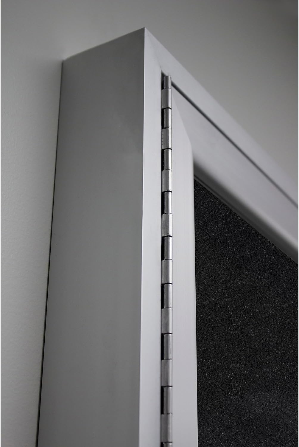 Ghent 36"x60" 2-Door indoor Enclosed Recycled Rubber Bulletin Board, Shatter Resistant, with Lock, Satin Aluminum Frame,Confetti (PA23660TR-CF ) ,Made in the USA