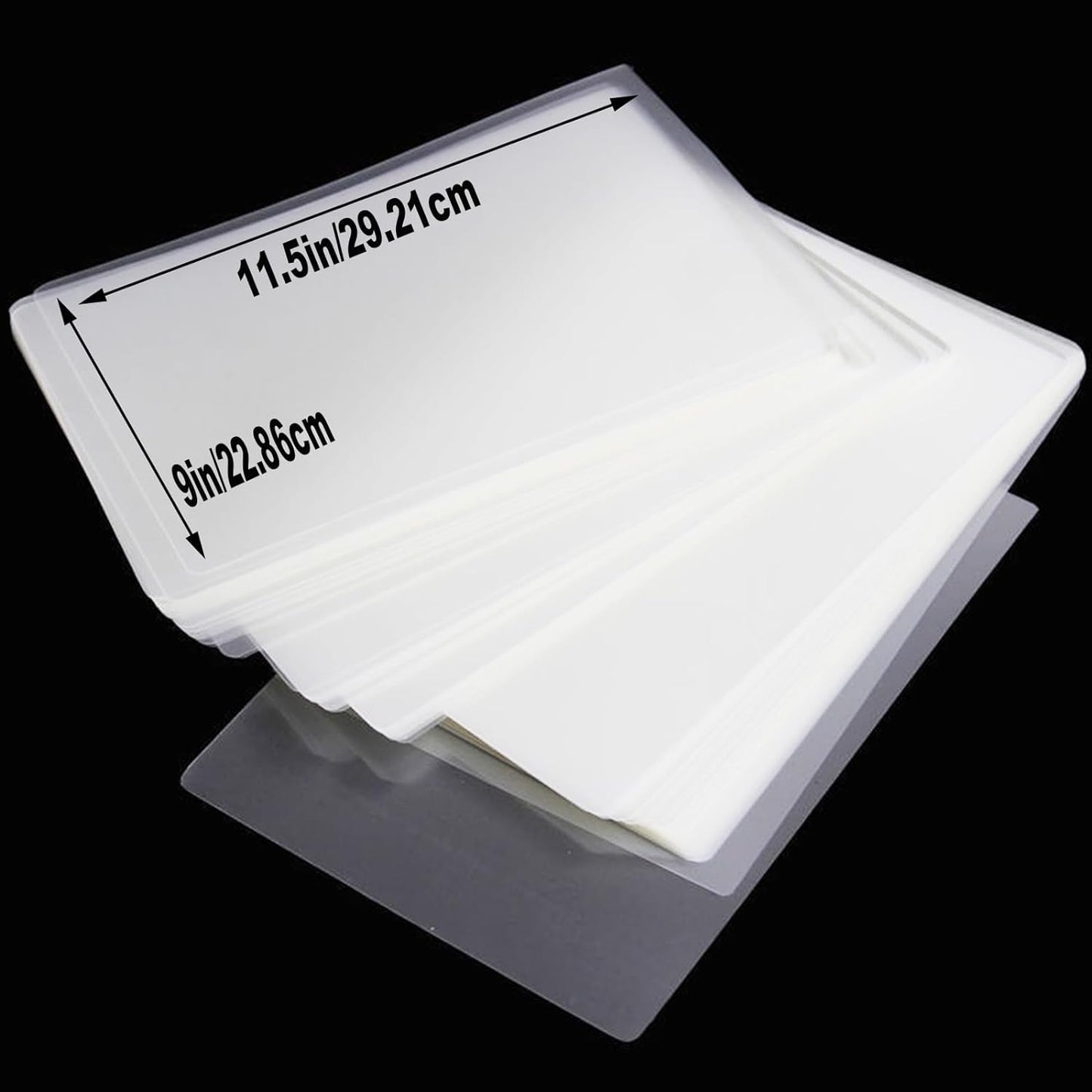 100 Pack Laminating Sheets, Clear 9 x 11.5 Inch Thermal Laminating Pouches for Thermal Laminator, 5 Mil Lamination Sheet Paper, Letter Size, HeatSeal