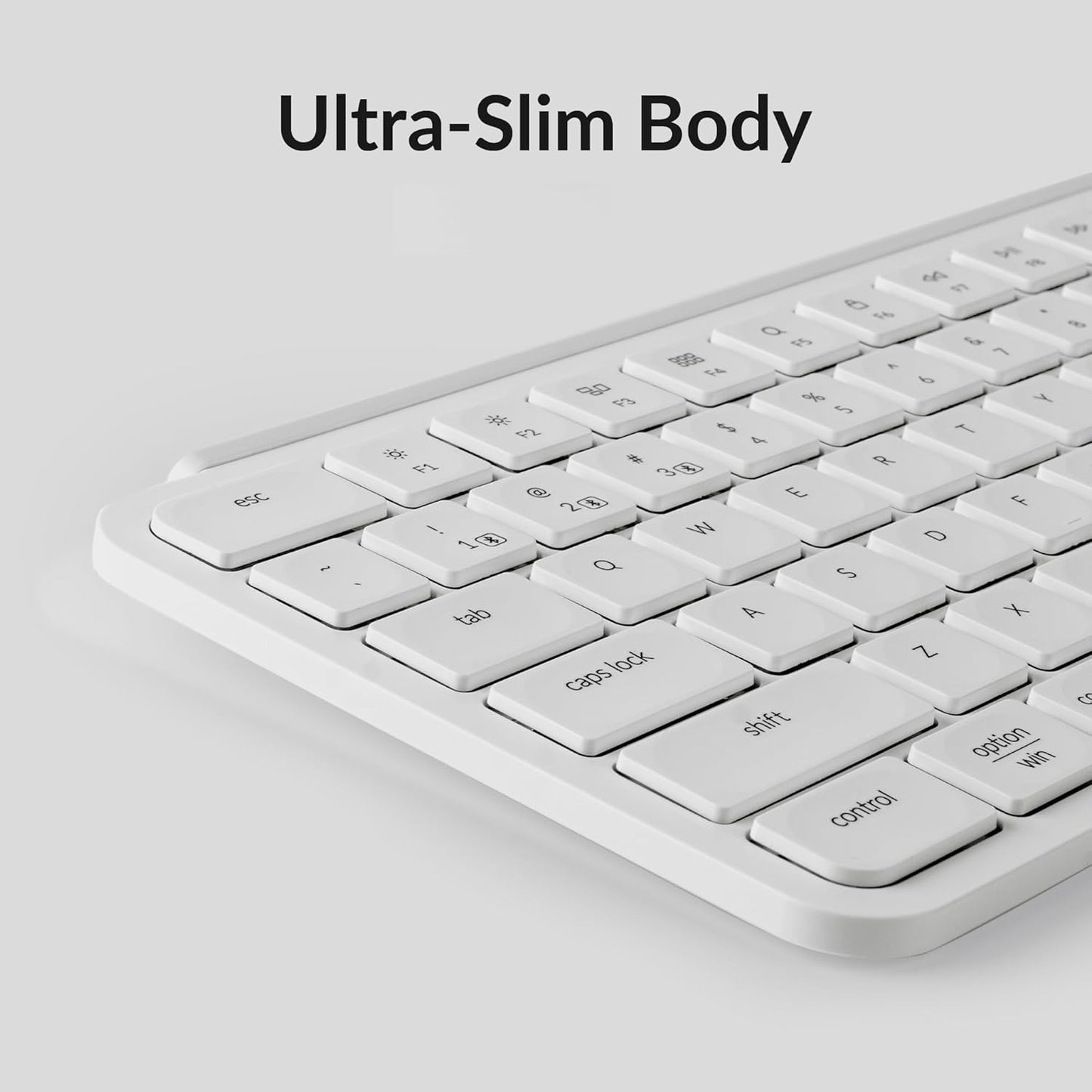 Keychron B6 Pro Ultra-Thin Wireless Keyboard, Full-Size ZMK with Numeric Keypad Quiet Typing, 2.4 GHz/Bluetooth 5.2/Wired Connection Long Battery Life, Compatible with Mac Windows Linux - Ivory White