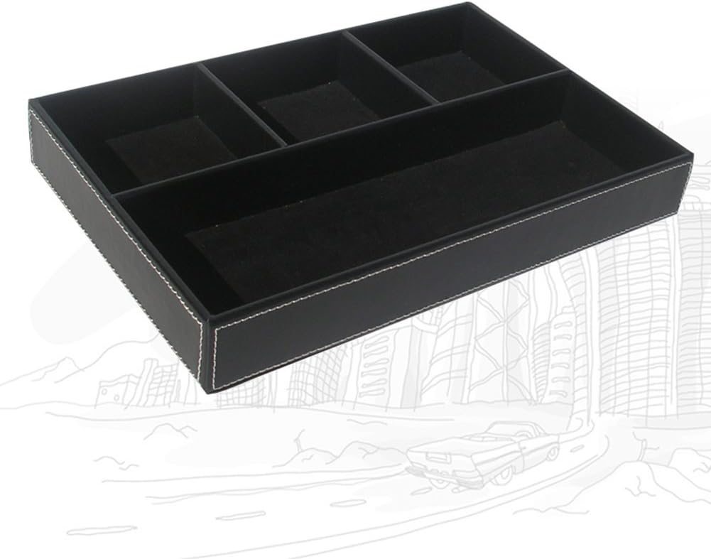 KINGFOM 10-Piece Office Desk Organizer Set, File Holder, Desk Drawer, Memo Paper Holder, Pen Holder, Name Card Holder, Mouse Pad, Desk Pad, Crystal Holder, Tissue Box Holder (T07H)