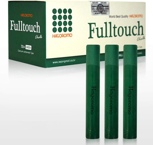 Hagoromo Fulltouch Color Chalk 1 Box [72 Pcs/Green]