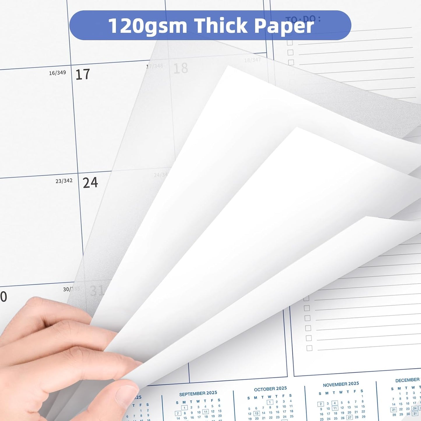 Ospelelf Desk Calendar 2025-2026 Large 22'' x 17'' Calendar 2025 Monthly Desktop Calendar, 18 Month Calendar, Use Jan 2025 - June 2026