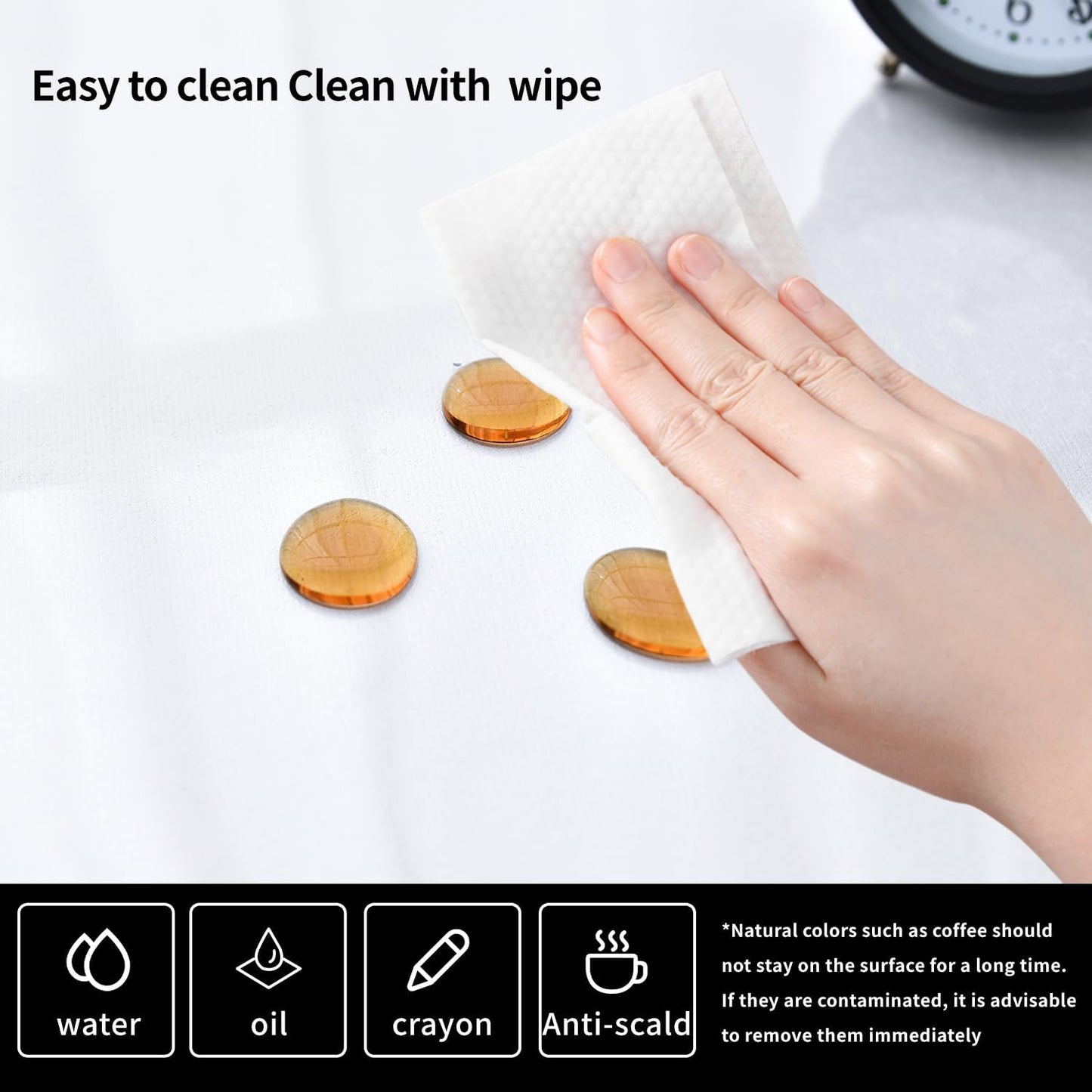 Clear Desk Mat, Non-Slip PVC Desk Protector Mat with Round Edge, Heat Resistant & Waterproof Clear Desk Writing Mat for Home and Office (27.6''*15.7'')