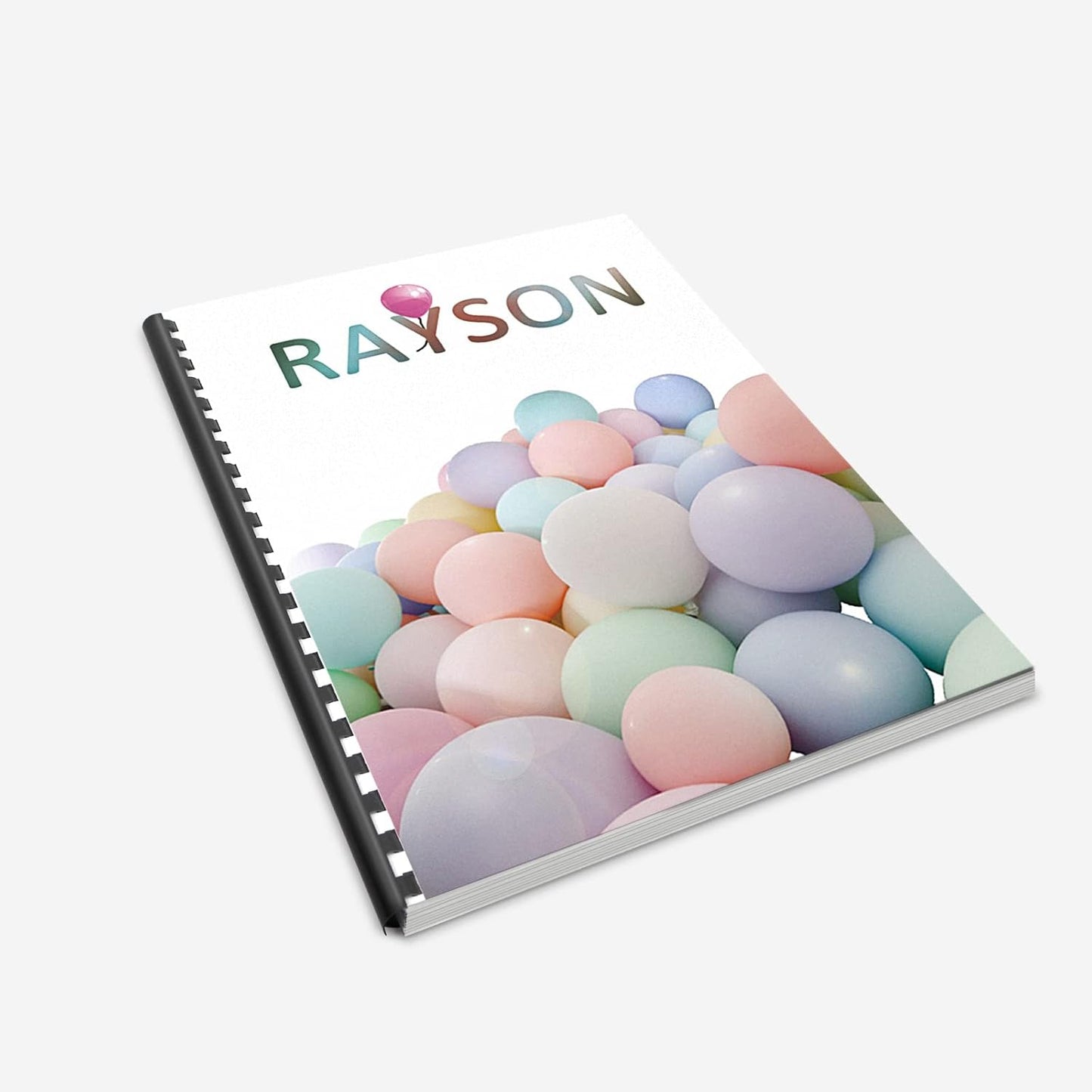 Rayson Plastic Combs Binding Spines, 5/8in. 19-Ring, 120-Sheet Capacity, Black Comb Binding Spines, Max. Binding Letter Size Paper, Box of 100