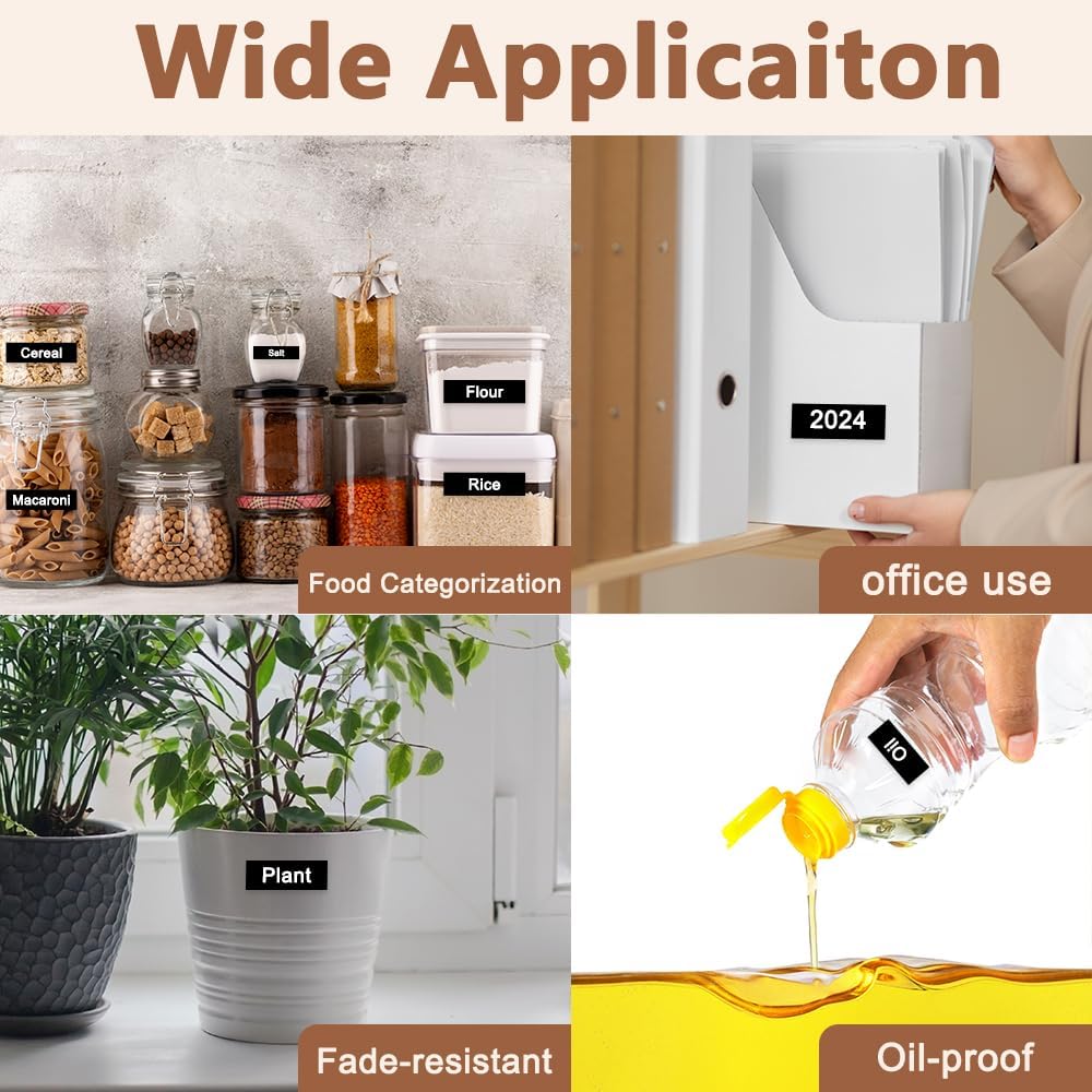 Hehua Tze Tz Tape 36mm 1.4 inch Laminated Black Tape Compatible for Brother P-Touch TZe-365 TZe365 TZ-365 TZ365 Label Tape for Ptouch PT 3600 530, 1.4'' x 26.2ft White on Black, 3 Pack