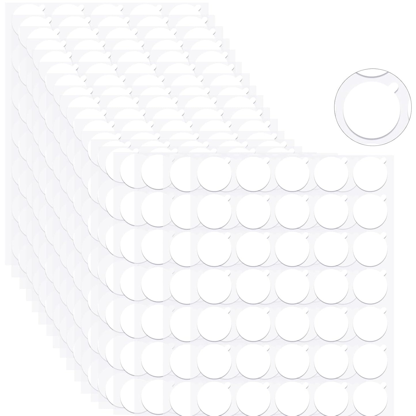 Clear Sticky Tack Adhesive Stick dots- Easy to Peel Clear Double Sided Mounting Putty Stick Tack for Wall Hanging Museum Wax Gel, Balloons, and Festival Decoration