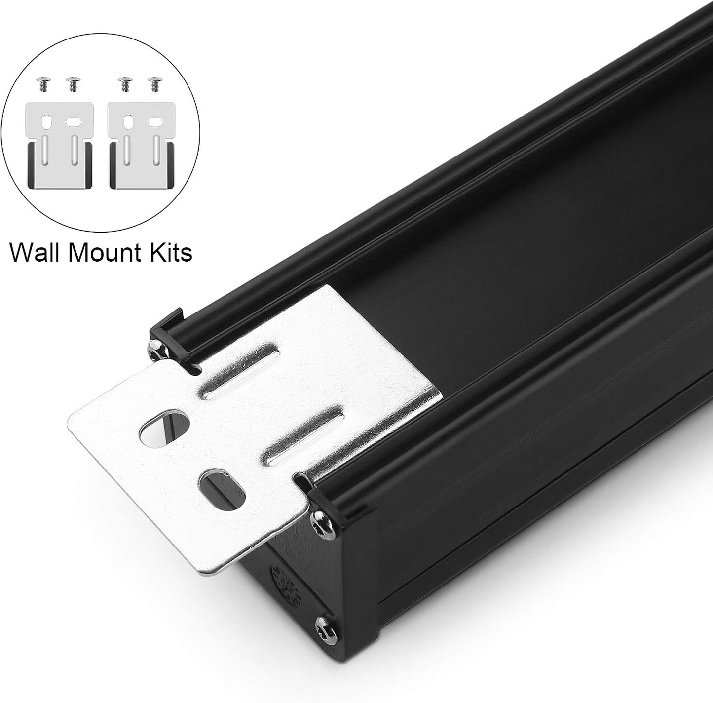 Heavy Duty Power Strip - 16 Outlet Industrial Metal Strip, 6FT Cord, 15A, 125V, 1875W (Black)