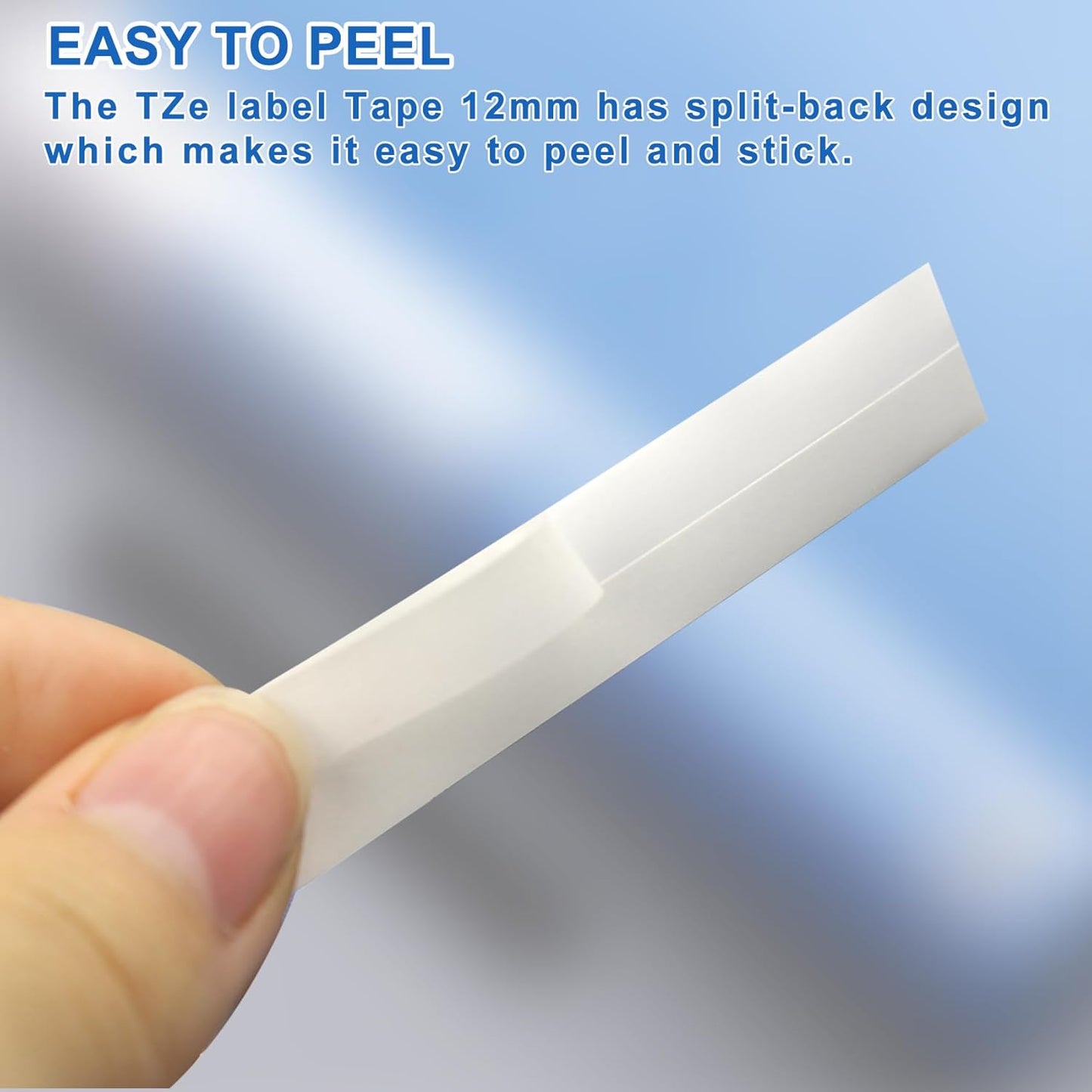 10 Pack Label Maker Tape Replacement for TZe-231 TZe231 Laminated White P Touch Label Tape, 12mm x 8m, Black on White, Compatible with Brother P Touch Label Maker PTD210 PT-H110 PT-D400