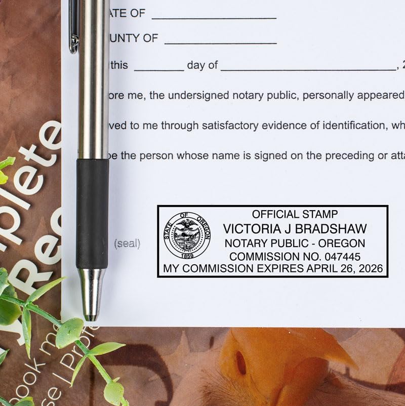 Generic Notary Acknowledgement Stamp | Official State Notary Stamp | Official Seals | Meets State Specifications (Acknowledgement Stamp, Rectangular Stamp)
