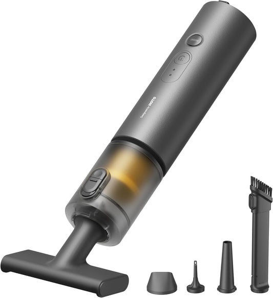HOTO Handheld Car Vacuum Cleaner Cordless, 4-in-1 Portable Mini Vacuum with 20000Pa Strong Suction, Electric Compressed Air Duster Blower for Car, Desk, Computer, Keyboard, Home, Office Cleaning