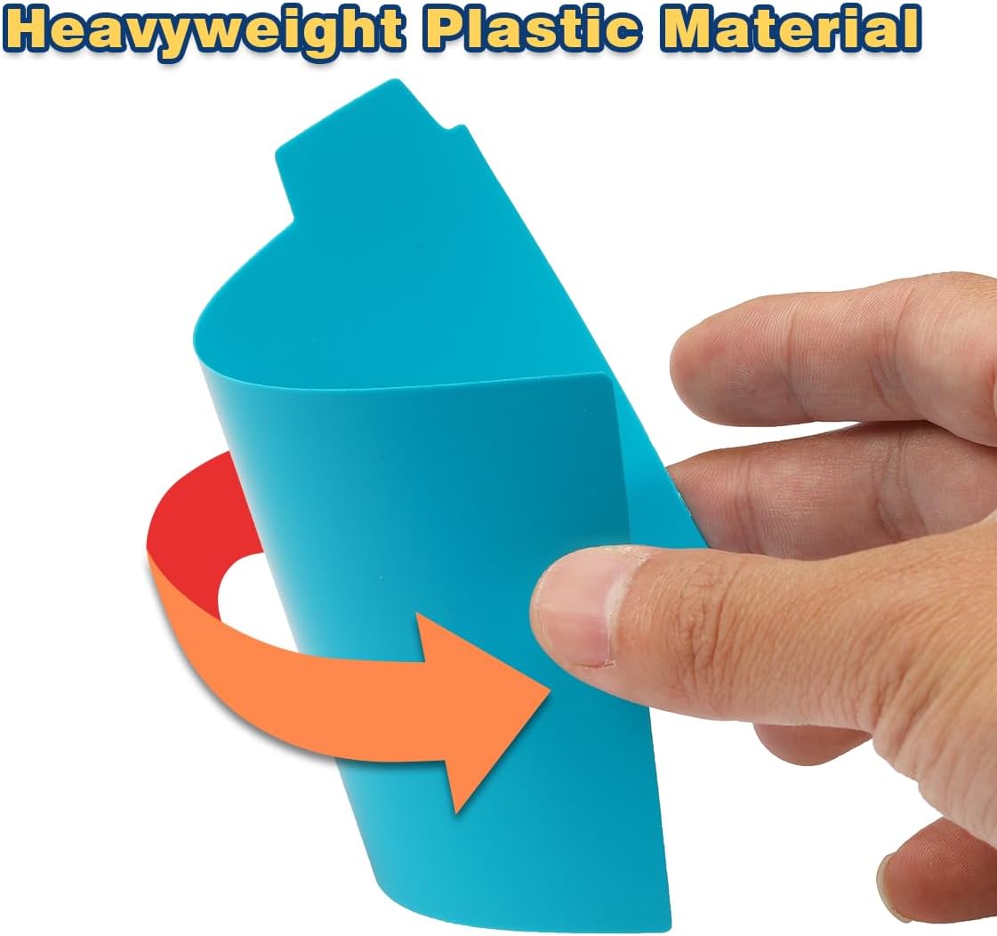 Chell 3x5 Plastic Index Card Dividers, Heavyweight Poly Index Card Guides A-Z for Flash Cards and Recipe Cards, with Alphabetical/Blank Stickers, Pack of 25