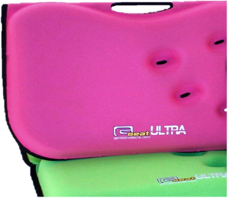 GSeat Ultra Large Gel and Foam Coccyx Seat Cushion for Back Pain Relief, Sciatica, Low Back, Tailbone-Pain, Pressure Relief, Seat Pad for Office, Home, Driving, Meditation Anywhere You Sit.(Green)