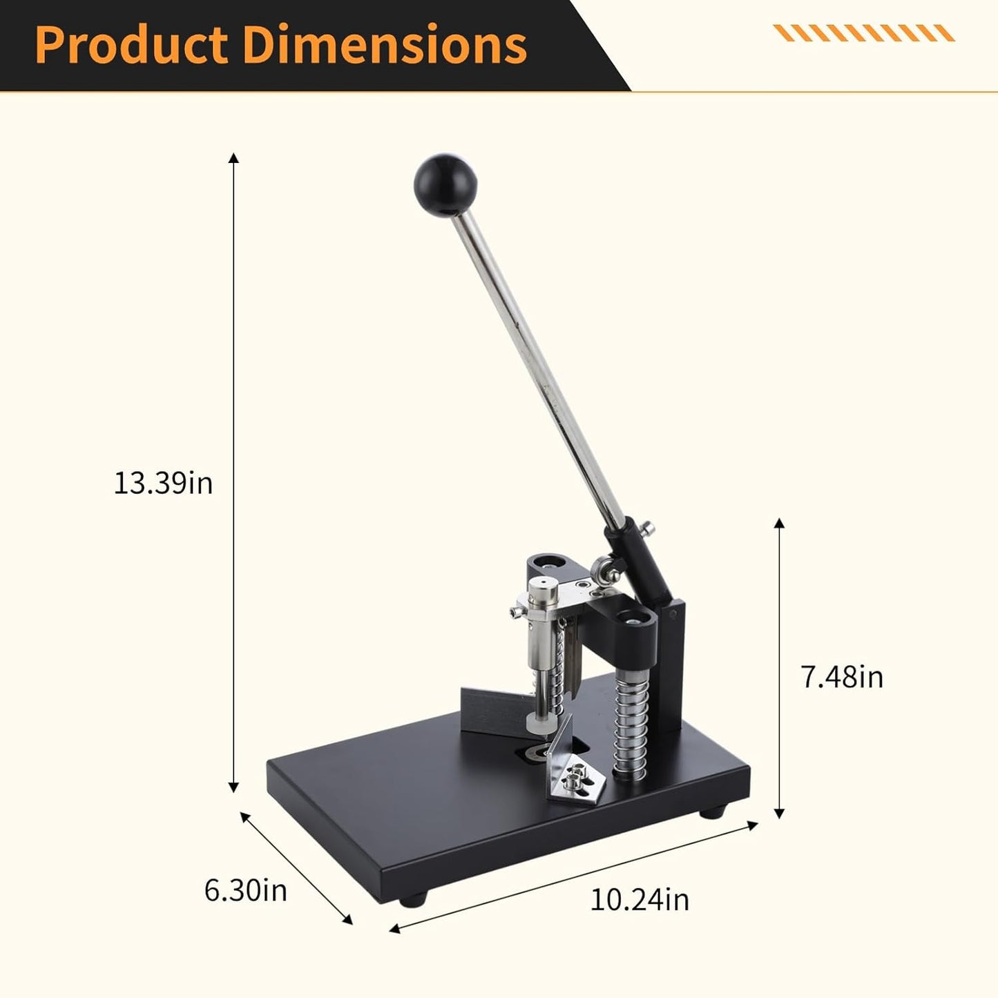 Corner Rounder, Paper Punch Cutter, Hand-Operated Corner Rounding Machine with R6mm and R10mm Dies, Industrial Heavy Duty Paper Cutting Tool for Laminate