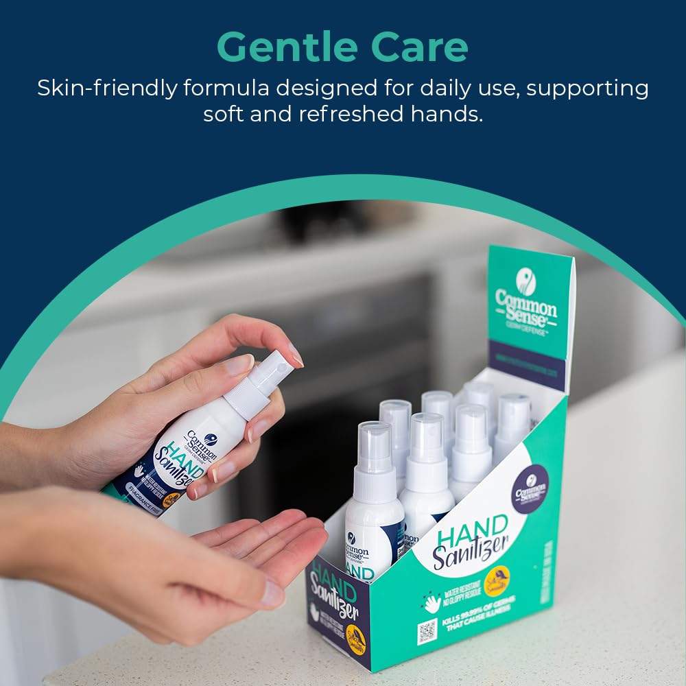 Common Sense Hand Sanitizer: Long Lasting Natural and Moisturizing, Quick Drying Foaming Formula, Mini Pump Bottle 16.9 Fl oz for Home & Office Use