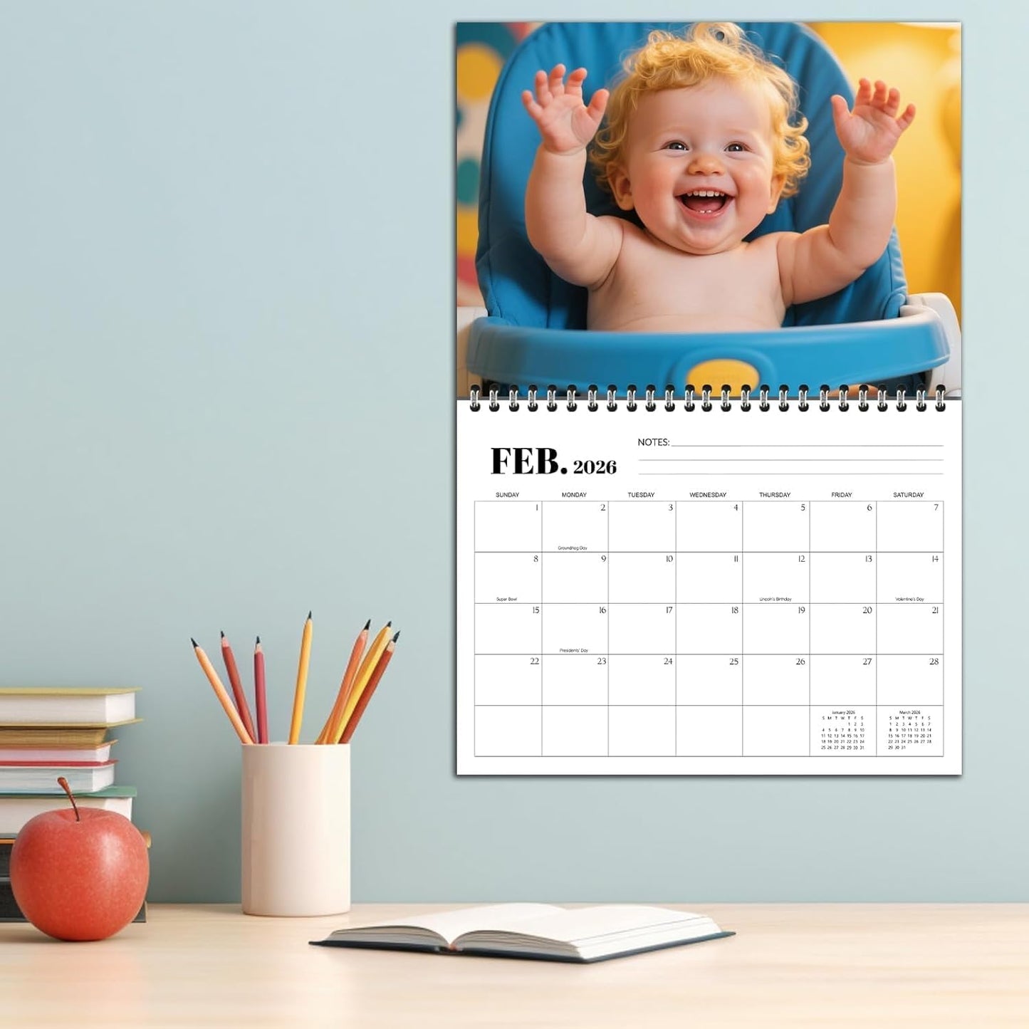 Custom Calendar 2026 for Home & Office - Print Your 13 Memories,Make Your Own Personalized Calendar Customized Christmas Gift &use your photo (Wall Calendar2, 10 packs)