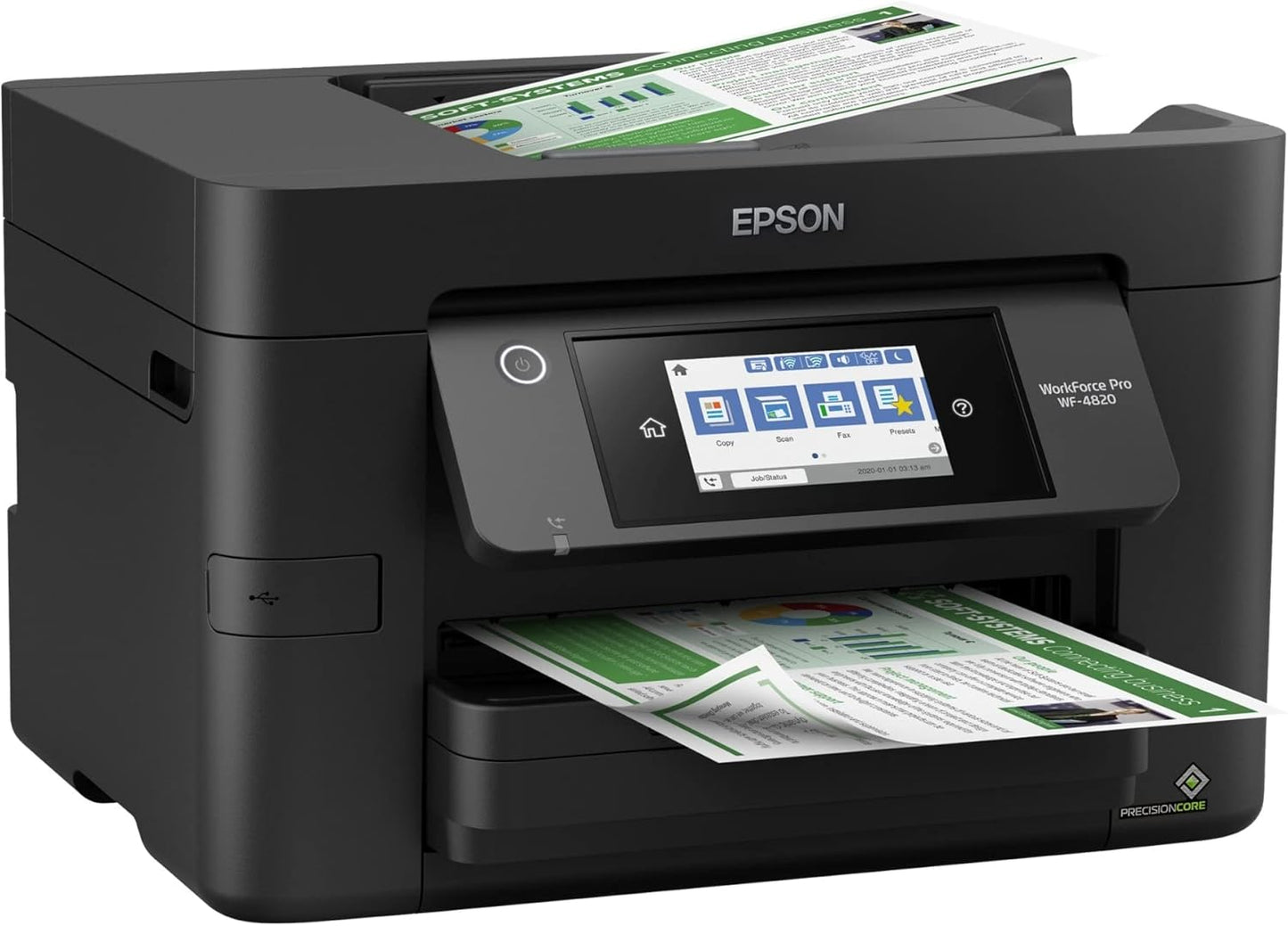 Epson® Workforce® Pro WF-4820 Wireless Color Inkjet All-In-One Printer, Black, Large