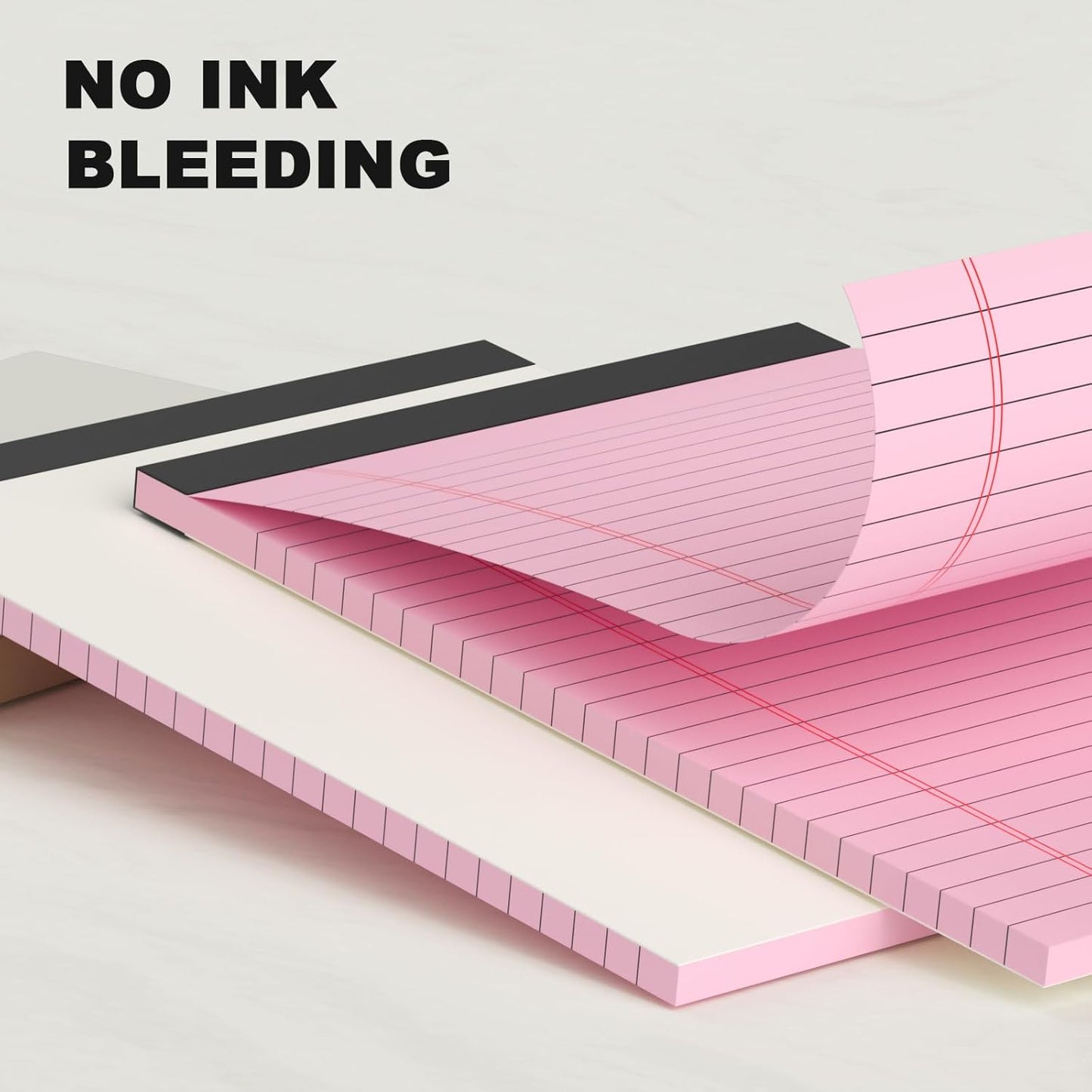 Small Note Pads 5x8" – 6 Vibrant Colors Notepad, College Ruled, 30 Sheets Each | Perfect for Work, School & Creative Notes! Legal Pads 5 x 8 Perforated Narrow Ruled Pads of Paper (Multicolor 6)